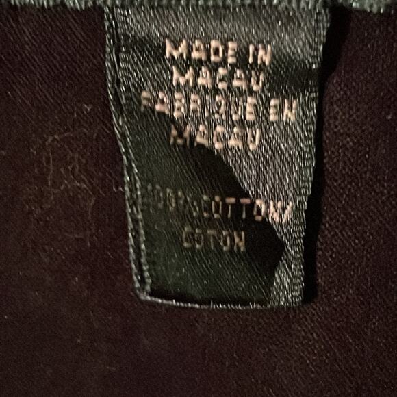 NWOT. Lauren Ralph Lauren Black Pure Cotton Blouse. XL - Picture 3 of 4